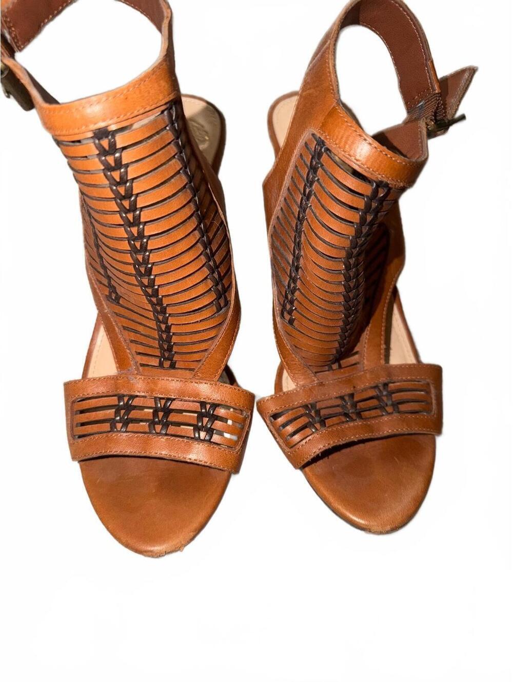 Vince Camuto brown Gladiator Stiletto Heels S 7 Ankle Strap